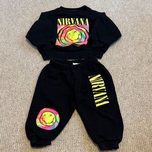 NIRVANA Black Sweatsuit